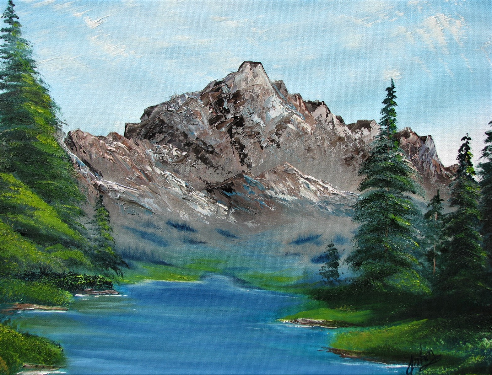 Lake View of Mountain